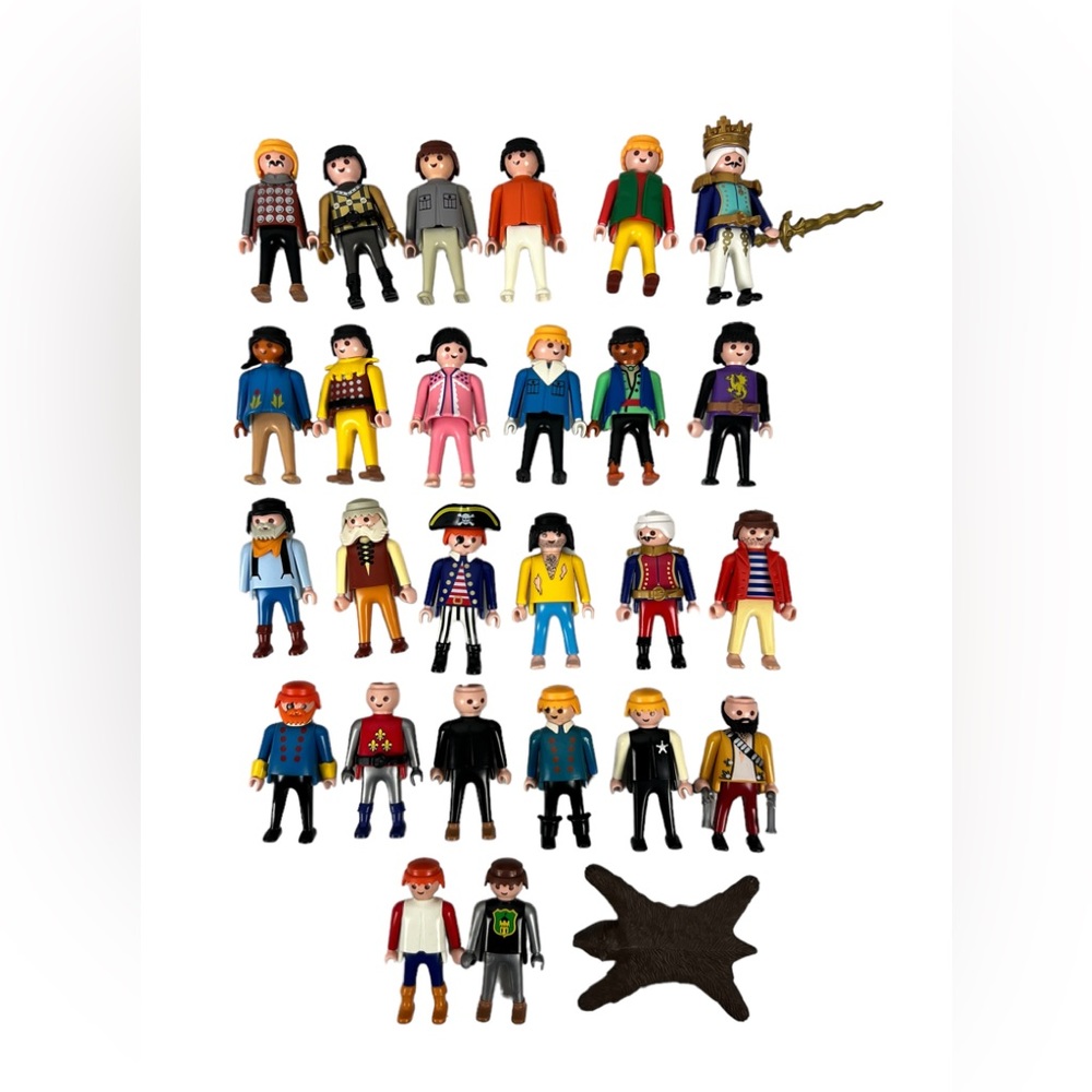 Playmobil Lot Of 27 Figures 1974 1989 1993 Other Years Geobra Loose